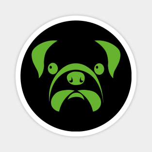 green dog head Magnet